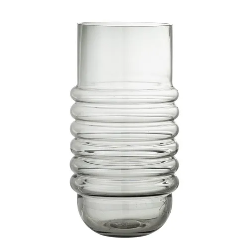 Bloomingville Vase Belma, grau, Glas