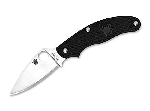 Spyderco UK Pen Knife Taschenmesser Schwarz, 7,4 cm Klingenlänge - Taschenmesser mit kompakter Größe und leichtem Gewicht von nur 54 g, ideal für den Alltag und Outdoor-Aktivitäten.