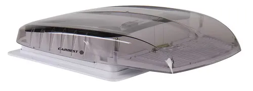 Carbest Dachventilator VanVent mit Verdunkelung + LED, rauchglas