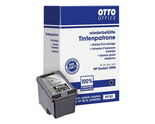 Otto Office Tintenpatrone (1-tlg., ersetzt HP »CH563EE« Nr. 301XL, schwarz)