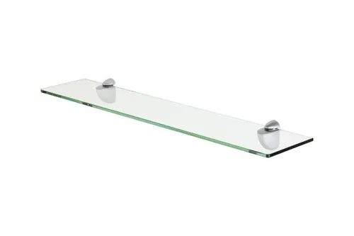 Dolle Glasboden Promo 60 x 15 x 0,6 cm - Elegante Wandablage - Hochwertiger Glasboden in Silber, ideal für kreative Deko-Ideen. Perfekt für Wandregale & Simse, bringt Stil und Funktionalität in Ihr Zuhause.