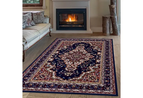 OTTO home Teppich Oriental, Made in Belgium, rechteckig, Höhe: 7 mm, Orient-Optik, mit Bordüre, Teppich, Kurzflor, Weich, Kundenliebling