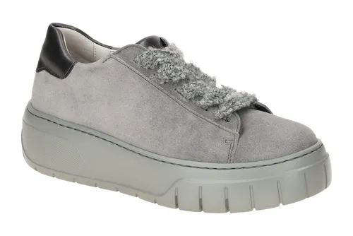 Gabor 73.222.12 Schnürschuh grau 35,5 EU (3 UK) - Sportlicher Schnürschuh für Damen in Grau, aus hochwertigem Leder und Veloursleder. Ideal für den täglichen Gebrauch und bequem durch die normale Weite.