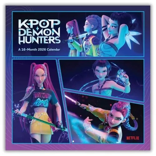 KPOP Demon Hunters 2026 Square Calendar