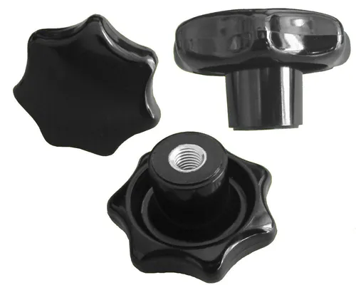 Stück Sterngriffmutter M6 - Ø50 mm - DIN6336 K - Muttern mit Stahlgewinde, ideal für präzise Einstellungen und einfaches Feststellen, perfekt für Werkstätten und Hobbyprojekte.