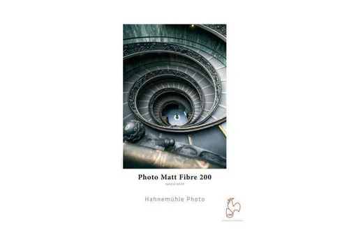 Hahnemühle Photo Matt Fibre Papier, 200 g/m², DIN A2 - Fotopapier in Warmweiß, ideal für hochwertige Drucke, Packung mit 25 Blatt, perfekte Farb- und Detailwiedergabe.
