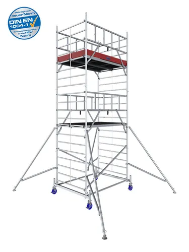 Krause Fahrgerüst MONTO ProTec XXL Aluminium 6,30 m - Gerüste für professionelle Anwendungen, besonders robust und stabil mit einer Arbeitshöhe von bis zu 6,30 m für sichere Arbeiten in der Höhe.