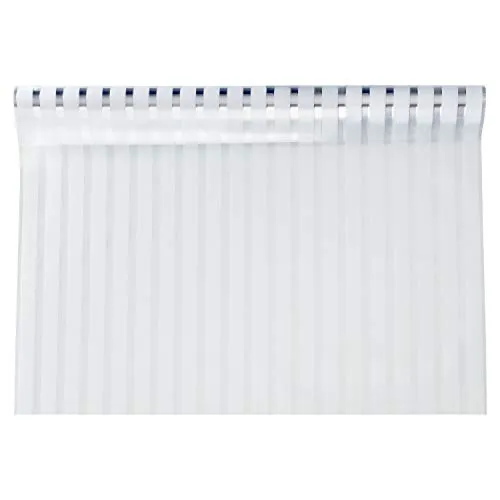 shelfmade Fensterfolie selbsthaftend Streifen - Milchglasfolie statisch selbstklebend Sichtschutzfolie Dekofolie für Fenster (90 x 200 cm)