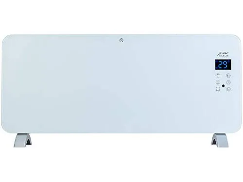 Sichler Haushaltsgeräte Elektroheizung: WLAN Konvektor-Heizung mit App und Sprachsteuerung - Elektroheizkörper mit 2000 W, integriertes Thermostat und WLAN für weltweite Steuerung. Kompatibel mit Amazon Alexa und Google Assistant, ideal für flexible Heizlösungen.