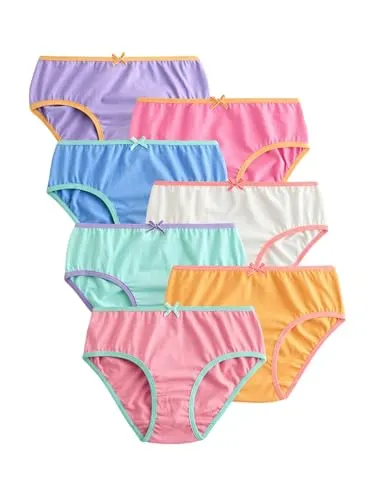 NEXT Mädchen 7er-Pack Unterhosen Purple/Orange 98-104 in orange von NEXT