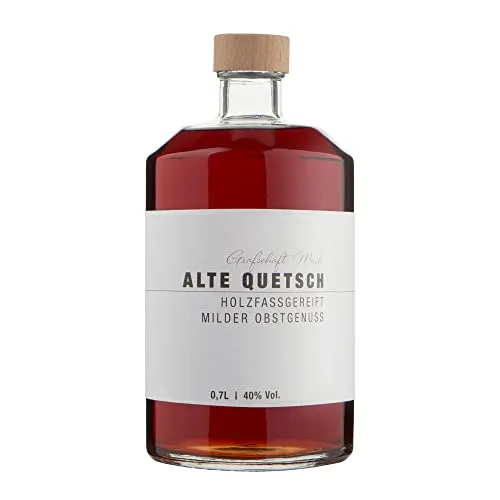 Grafschaft Mark Alte Quetsch Obstbrand 1 x 0,7 L, 40% vol. Alkohol, milder holzfassgelagerter Obstbrand, Schnaps Spezialitäten aus unserer Brennerei, hochwertiger Obstler