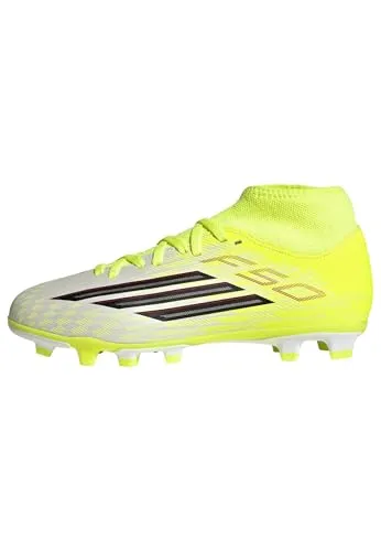 adidas Unisex Kinder F50 Club Mid Fußballschuhe, Team solar Yellow 2, 36 EU - FG/MG-Sohle für optimalen Halt auf Rasen und Kunstrasen. Mit Memory-Foam-Zunge für perfekten Sitz und leichtem Obermaterial für schnelle Sprints. Hoher Komfort und Stabilität für aufregende Spiele.