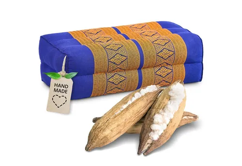 livasia Stützkissen Yogakissen (Classic) vegan und handgefertigt, 17x34x12cm, Kapok
