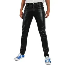 Bockle Lederjeans Lederhose Slim Fit Tube Lamb von Bockle