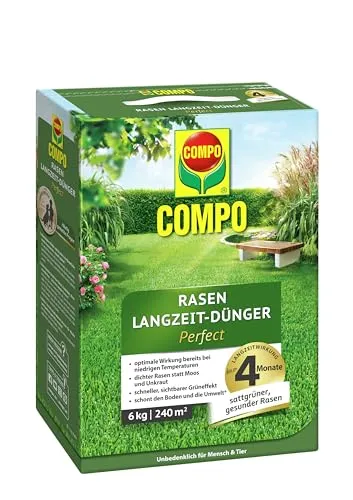 COMPO Rasen Langzeit-Dünger Perfect 6kg für 240m² von COMPO