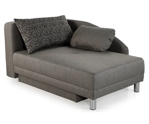 Stilvolle Recamiere mit Schlaffunktion und Bettkasten