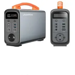 JustNow Powerstation 320Wh – Tragbare LiFePo4 Batterie mit 240W Ausgang