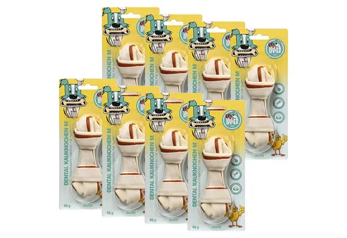 Lov&Ed Kauknochen Huhn M - Dental-Effekt für gesunde Zähne - Hundefutter mit Dental-Effekt, ideal für mittelgroße Hunde. Die Kauknochen fördern die Zahnpflege und sorgen für frischen Atem.