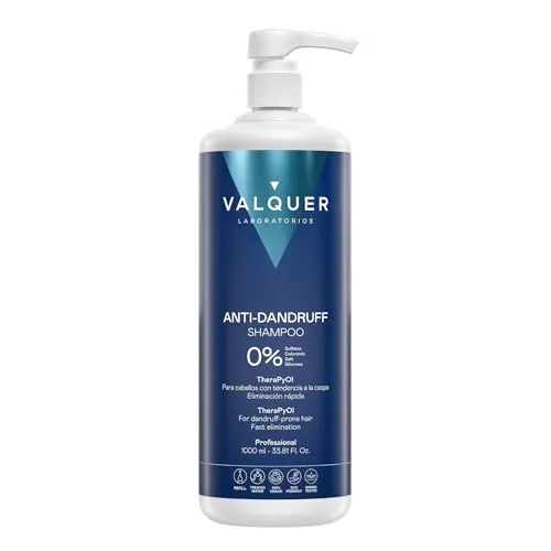 Valquer Champu Anticaspa Elimi Rap 1l - Anti-Schuppen Shampoo in 1L, entfernt zuverlässig Schuppen und beruhigt die Kopfhaut für gesunde, glänzende Haare.