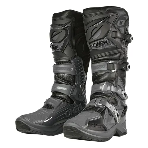 O'NEAL RMX PRO Stiefel 46 - Black/Gray - Motorradstiefel mit optimalem Schutz und maximalem Grip, ergonomisch geformt für perfekten Komfort und Stabilität.