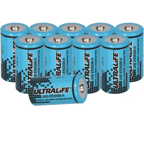 Ultralife UHE-ER26500 C Rundzelle - Hochleistungs Lithium-Batterie - Batterien - Ultralife UHE-ER26500 C Rundzelle mit 9000mAh, ideal für anspruchsvolle Anwendungen mit geringer Selbstentladung und hoher Energiedichte, geeignet für extreme Temperaturen von -55 bis +85°C.