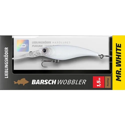Lieblingsköder Barschwobbler Mr. White 6cm 5,3g 1,5 m Lauftiefe