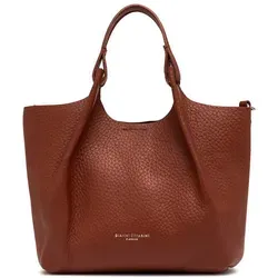 Gianni Chiarini Dua Beuteltasche - Elegante Lederhandtasche - Die Gianni Chiarini Dua Beuteltasche aus braunem Leder mit stilvollem Muster bietet ausreichend Platz und ist ideal für modebewusste Frauen, die Eleganz und Funktionalität schätzen.