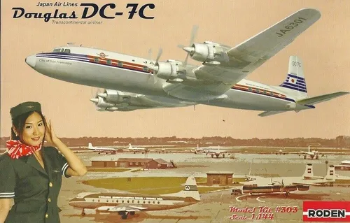 Roden 303 - Douglas DC 7C - Japan Air Lines - 1:144