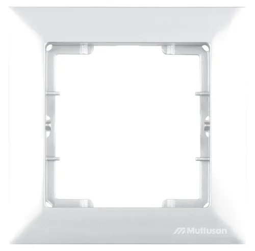 fach Rahmen Steckdosenrahmen Schalterrahmen CANDELA Weiß 1