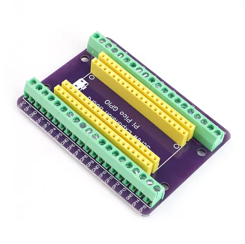 Breakout Board mit Schraubklemmen und Buchsenleisten für Raspberrry Pi Pico