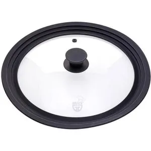 GRÄWE Universaldeckel - Universal-Glasdeckel schwarz 32 cm, spülmaschinengeeignet und ideal für Töpfe und Pfannen