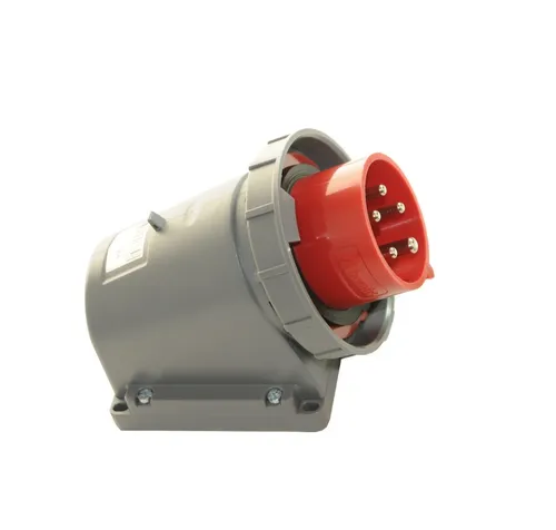 Wandgerätestecker Wandstecker CEE 16A/ 400V 5-polig 6h IP67