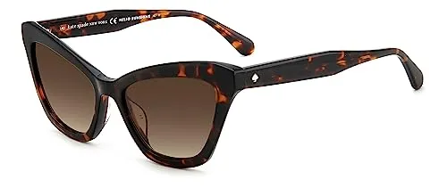 Kate Spade Unisex Amelie/G/S Sonnenbrille, 086 Havana, 54 - Sonnenbrille für Damen mit elegantem Design, inklusive schützendem Etui und ideal für stilbewusste Träger.