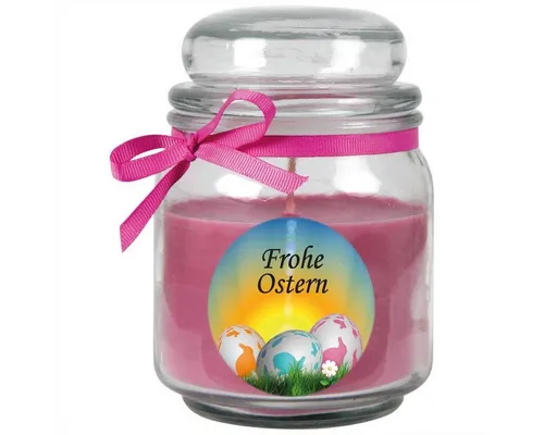 HS Candle Duftkerze zur Osterzeit (1-tlg), Frohe Ostern in lila von HS Candle