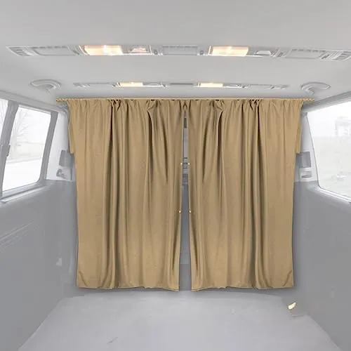 OMAC Autosonnenschutz Gardinen für Fahrerhaus, faltbar und aufrollbar, 200x180 cm - Praktischer Sonnenschutz für das Fahrerhaus, faltbar und aufrollbar für einfachen Einsatz. Ideal für Camping und Reisen, schützt vor Sonnenstrahlen und sorgt für angenehme Temperaturen.