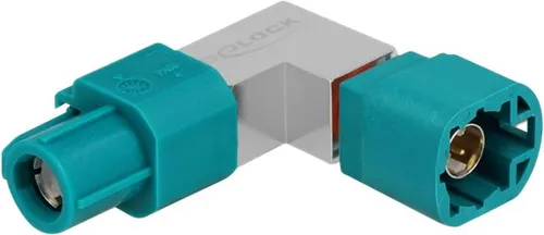 Delock HSD Z Adapter Wasserblau - gewinkelt - Sonstige Angebote unserer Händler: Hochwertiger Datenadapter von Delock, gewinkelt und in elegantem Wasserblau (RAL 5021) für platzsparende Verbindungen.