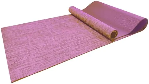 Newgen Medicals Fitnessmatte rutschfest: Natürliche Jute-Yoga- & Gymnastikmatte, gepolstert, Tragegurt,183x61cm (Fitness-Sport-Gymnastikmatte, Outdoor-Yoga-Matte, Anti Rutsch)