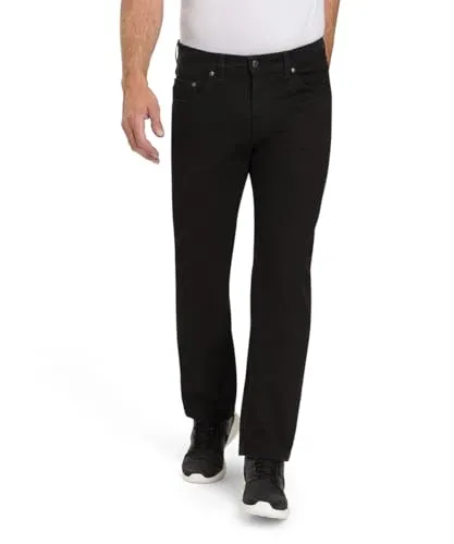 PIONEER AUTHENTIC JEANS Herren Freizeithose Rando | Männer Stoffhose | Regular Fit | Raw/Unwashed Washed | Black raw 6477 9810 | 40W - 40L