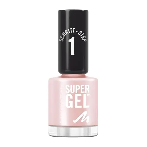Manhattan Super Gel Nagellack Sweet Side 225 – 12ml - Sanftes Rosa mit atemberaubendem Glanz: Der Gel Nagellack bietet bis zu 14 Tage Halt und lässt sich einfach ohne UV Licht auftragen und entfernen. Perfekt für schöne Nägel im Handumdrehen!
