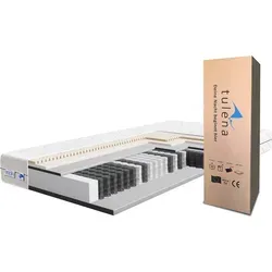 TULENA NOX Taschenfederkern Matratze 80x200 – Wendematratze mit 2 Liegehärten - Matratzen mit doppelseitigem Komfort: Wählen Sie zwischen weich und fest für individuellen Schlafgenuss. Atmungsaktiver, waschbarer Bezug schützt Allergiker vor Hausstaub und Milben.