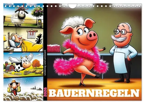 Sabine Löwer | Bauernregeln, unsinnig und amüsant (Wandkalender 2026 DIN A4...