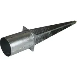 Einschlaghülse Bodeneinschlaghülse rund Ø 100 mm 60 cm Pfostenträger verzinkt
