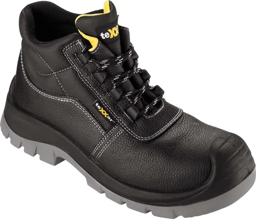 Sicherheitsschnürstiefel VERSAILLES 6324, S3, schwarz, Größe 43 - Arbeits- & Schutzkleidung: Metallfreier S3-Sicherheitsschuh mit rutschhemmender Sohle, ideal für Nässe und mit Zertifizierung für orthopädische Einlagen.