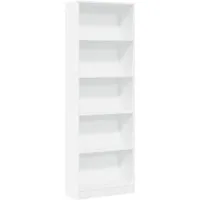 vidaXL Bücherregal mit Stauraum - Büro-Bücherregale mit langlebigem Holzwerkstoff, ideal für Wohnzimmer oder Büro, bietet viel Platz für Bücher und Deko und ist pflegeleicht.