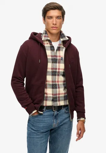 Superdry Kapuzensweatjacke ESSENTIAL LOGO ZIP HOODIE HB Baumwollmischung, slim fit