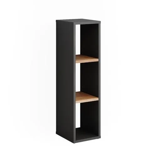 Vicco Bücherregal Orlando, Anthrazit/Goldkraft Eiche - Bücherregal für Ordnung und Stil, mit verstellbaren Einlegeböden und modernem Design, ideal für jeden Wohnbereich.