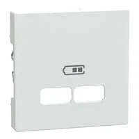 Zentralplatte polarweiß glänzend für USB Ladestation Einsatz Typ MEG4367-0319 weiß (glänzend), Retail