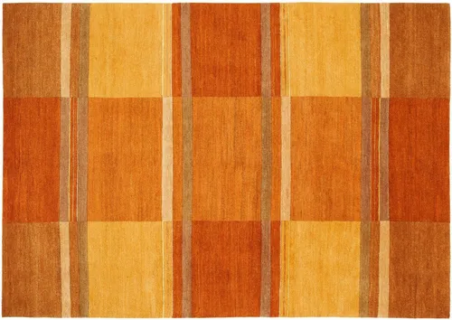 OCI DIE TEPPICHMARKE Teppich Sensation Soya, rechteckig, handgeknüpft - Kurzflor-Teppich mit einzigartiger Farbmelierung und edlen Seidenapplikationen, ideal für ein stilvolles Wohnzimmer-Ambiente.
