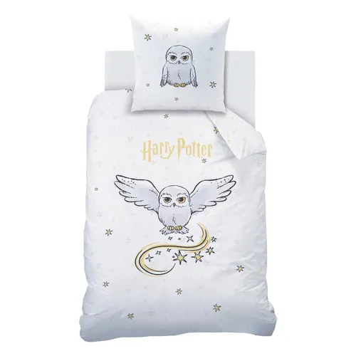 Harry Potter Bettwäsche 135x200 Flanell in weiß von Harry Potter Shop