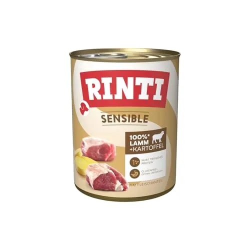 RINTI Sensible Nassfutter für Hunde mit Lamm & Kartoffel von RINTI